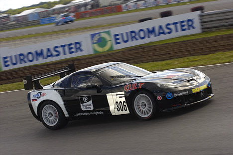 Den vildeste bil ved langdistanceløbet på Ring Djursland bliver den amerikanske Chevrolet Corvette C6.R.